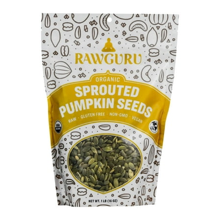 RawGuru - Organic Sprouted Pumpkin Seeds, 16oz