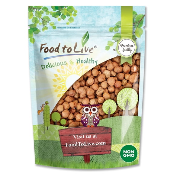 Raw Natural Hazelnuts, 8 Ounces Kosher, Vegan by Food to Live