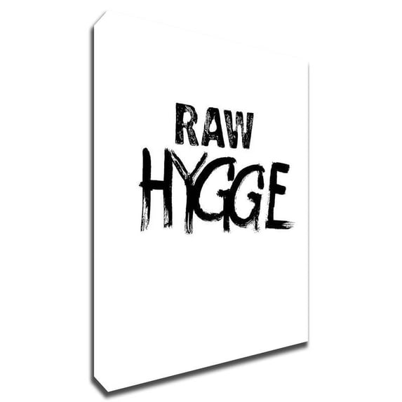 Raw Hygge by Design Fabrikken - 22"x30" Wall Art Print on Canvas Fabric Black