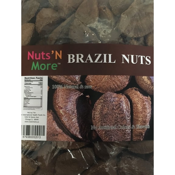 Raw In-shell Whole Brazil Nuts -1 lb by Nuts n More