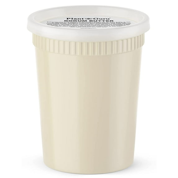 Raw Kokum Butter 32 oz. / 2 lbs. 100% Pure Natural Organic Unrefined Cold Pressed - Great for Skin, Body and Hair Moisturizer, DIY Creams, Balms, Lotions and Soap Making.