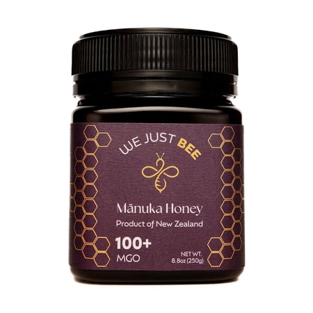 Raw Manuka Honey MGO 100+ | Premium New Zealand Honey – Supports Wellness with Natural Properties | 100% Pure, Sustainably Sourced | Ideal for Tea, Toast, & More – 250g/8.8oz