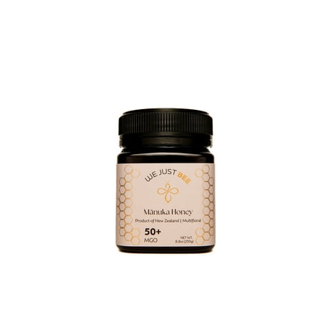 Raw Manuka Honey MGO 50+ | Premium New Zealand Honey – Supports Wellness with Natural Properties | 100% Pure, Sustainably Sourced | Ideal for Tea, Toast, & More – 250g/8.8oz