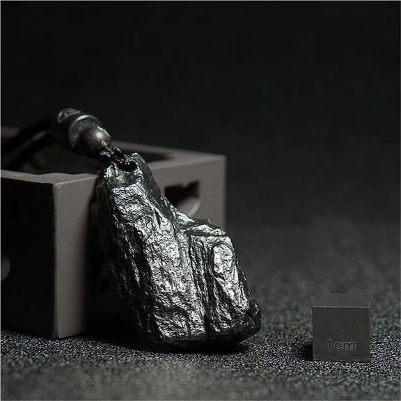 Raw Meteorite Necklace Cosmic Tektites Mineral,Irregular Shape