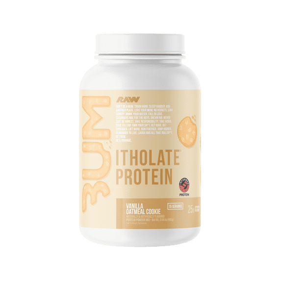 Raw Nutrition BUM Itholate Protein Powder, Growth & Recovery, Vanilla Oatmeal Cookie, 15 Servings
