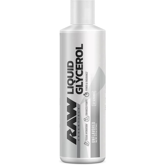RAW Nutrition Liquid Glycerol Supplement, Unflavored, 32 Servings