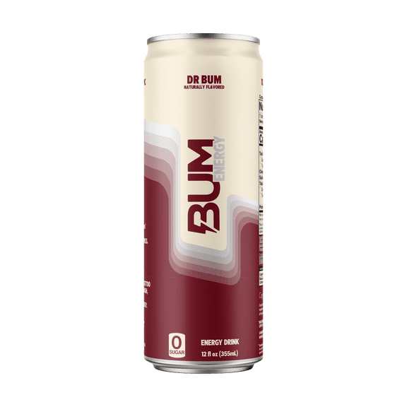 BUM Energy Dr Bum Energy Drink, 112 mg Natural Caffeine, 12 fl oz Can