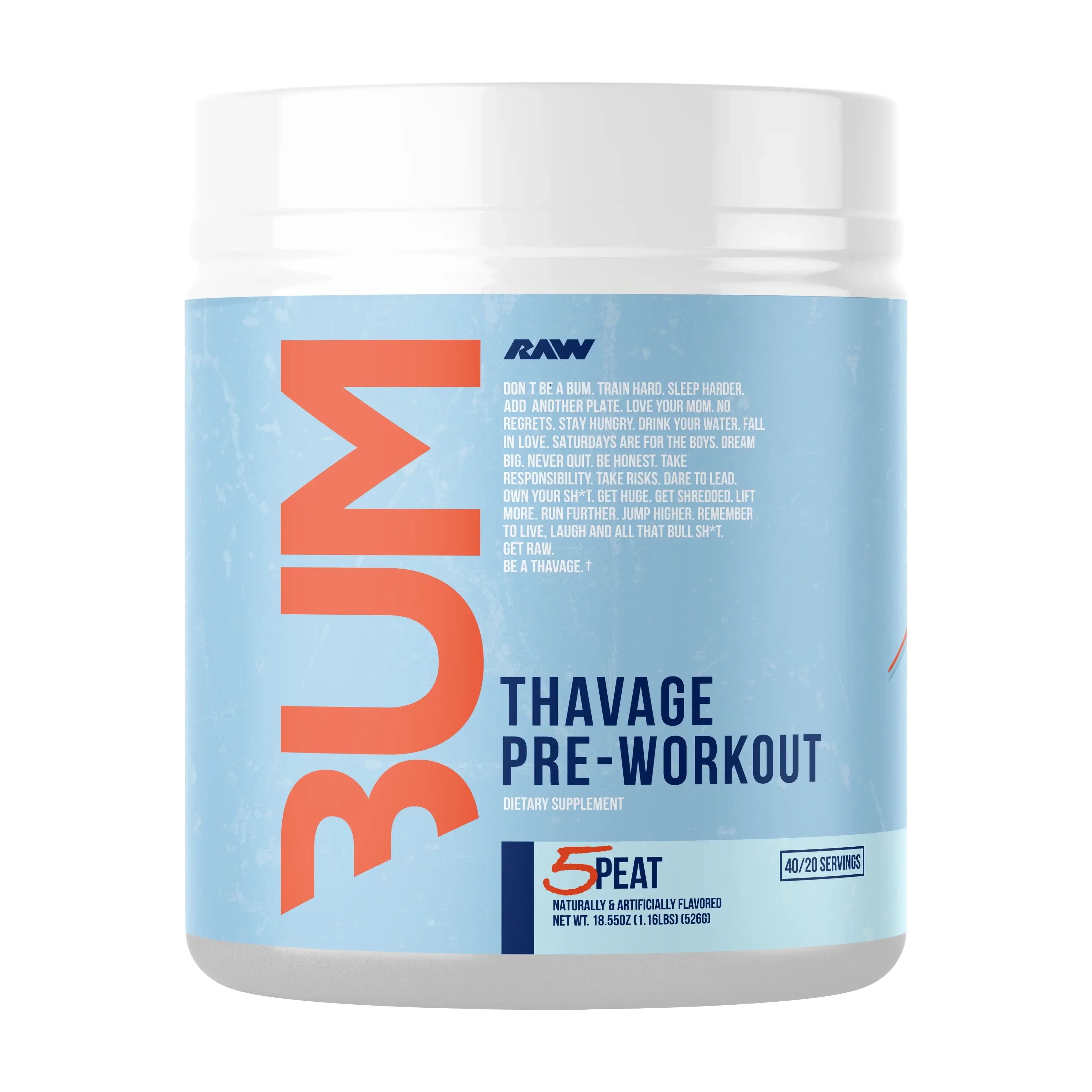 Raw Nutrition x CBUM - Thavage Pre-Workout