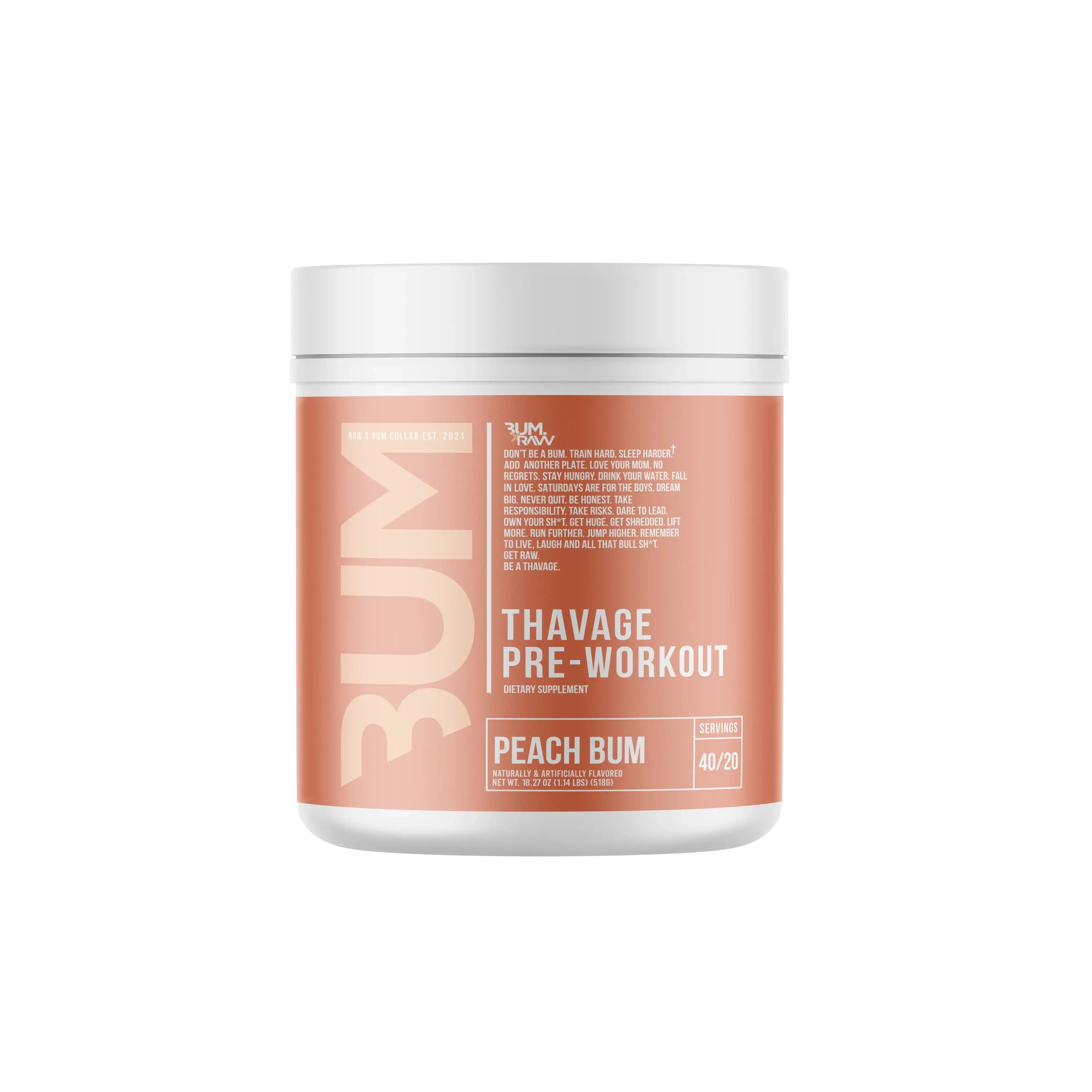 Raw Nutrition x CBUM - Thavage Pre-Workout
