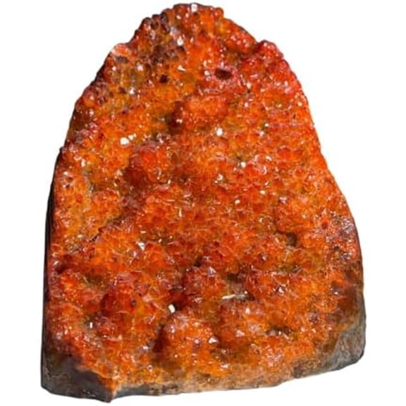 Raw Orange Geode Quartz Cluster 200-300g - Natural Crystal Decorative Stone for Home & Office Decor, Healing Ornaments & Spiritual Gifts, About 2-3 inch, 7-10.5 oz$$Home Decor, Kitchen, & Other