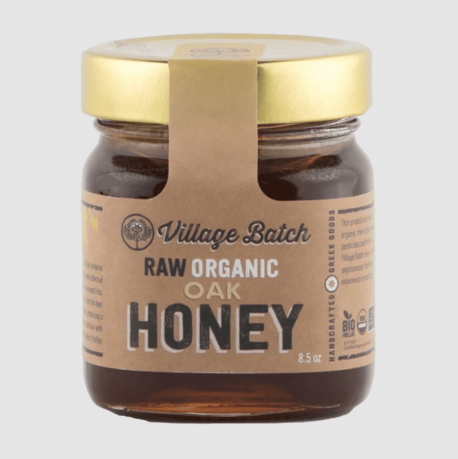 Raw Organic Oak Honey - 8.5oz jar