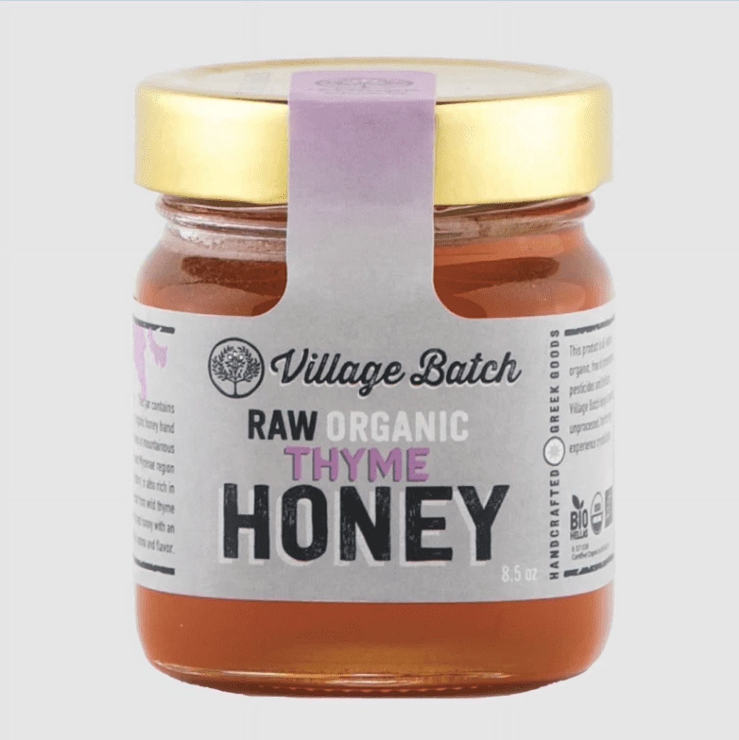Raw Organic Thyme Honey 8.5oz Jar