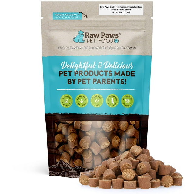 Raw Paws GrainFree Soft OIF8 Training Treats for Dogs Butter Recipe