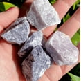 thumbnail image 1 of Raw Rough Lepidolite Crystal Gemstone Large Chunks Healing Reiki Mineral Rocks, 1 of 2