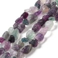 thumbnail image 1 of Raw Rough Natural Fluorite Beads Strands 5.5~14x6.5~10x4.5~8mm Hole: 1mm about 44~46pcs/strand 14.96''~16.14''(38~41cm), 1 of 4