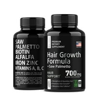 Raw Science | Saw Palmetto DHT Blocker Supplement | Hair Vitamins for Hair Growth for Men & Women | Vegan | 60 Capsules
