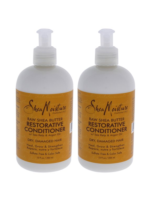 Raw Shea Butter Restorative Conditioner by Shea Moisture for Unisex - 13 oz Conditioner - Pack of 2