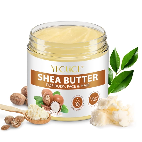 Raw Unrefined Shea Butter 100% Natural – 8 oz by Trans-Vitro US ...
