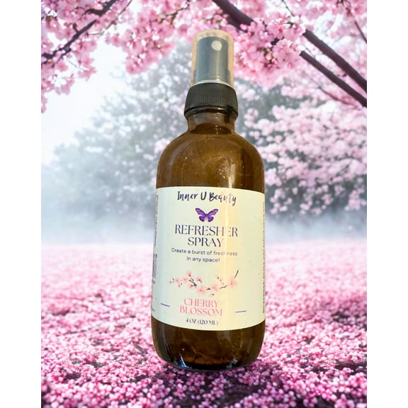 Inner U Beauty Natural Refresher Room Spray, Cherry Blossom Scent