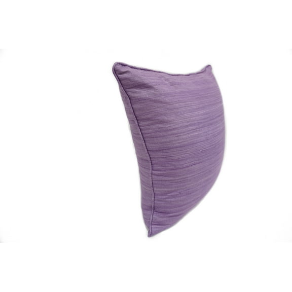 Raw Silk Throw Pillow Light Purple