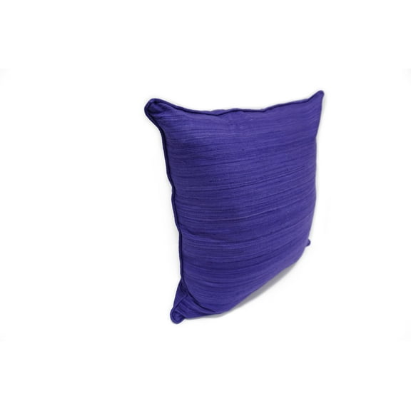 Raw Silk Throw Pillow Purple