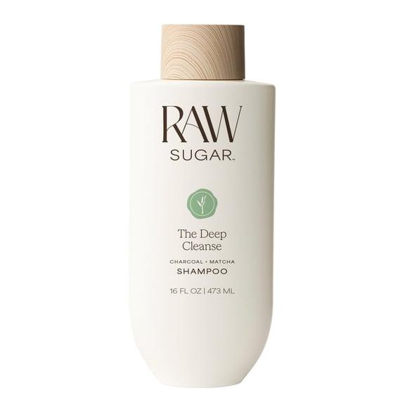 Raw Sugar The Deep Cleanse Clarifying Shampoo, Charcoal + Matcha, 16 fl oz
