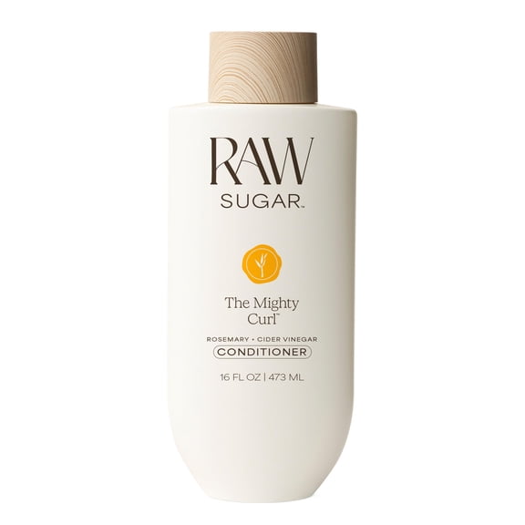 Raw Sugar The Mighty Curl Conditioner, Rosemary + Cider Vinegar, 16 fl oz