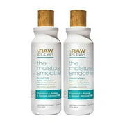 Raw Sugar Moisture Smoothie Shampoo and Conditioner with Coconut Oil, Agave, & Sweet Almond Milk, Hydrates & Nourishes Dry Hair, Formulated without Sulfates + Parabens