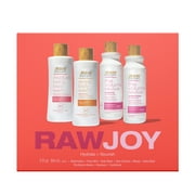Raw Sugar Raw Joy Unisex Holiday Gift Set, Includes Two Body Wash, Shampoo, & Conditioner in Assorted Scents, 4 Piece