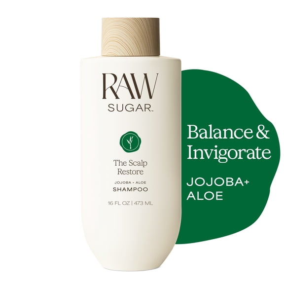 Raw Sugar The Scalp Restore Shampoo, Jojoba + Aloe, 16 fl oz