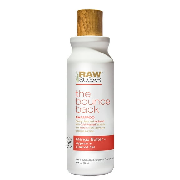 Raw Sugar Shampoo - The Bounce Back Mango Butter + Agave + Carrot Oil 18 fl oz