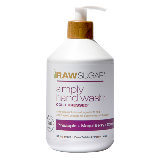 Raw Sugar Simply Hand Wash, Pineapple + Maqui Berry + Coconut Hand Soap
