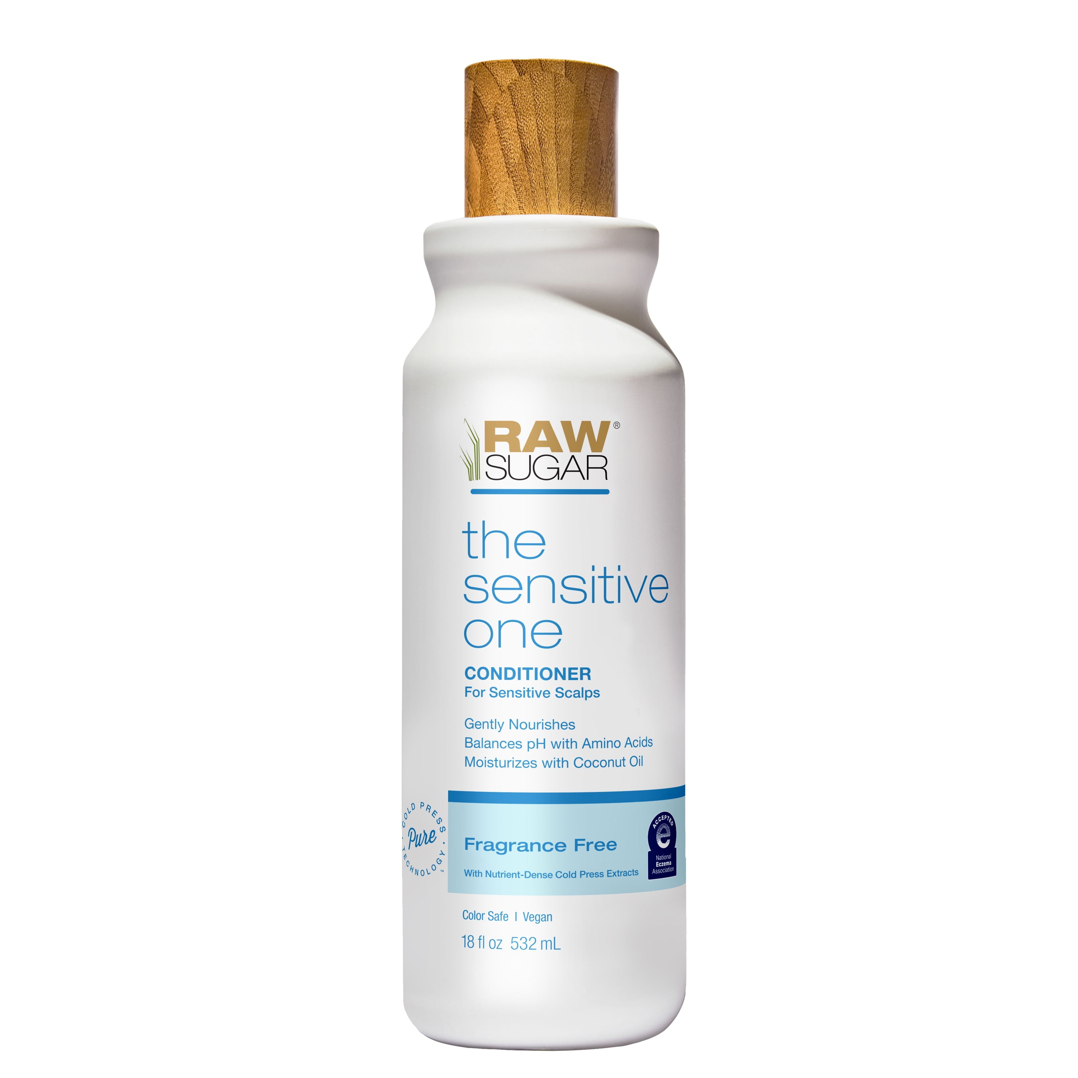 Raw Sugar The Sensitive One Conditioner, Fragrance Free, 18 fl oz