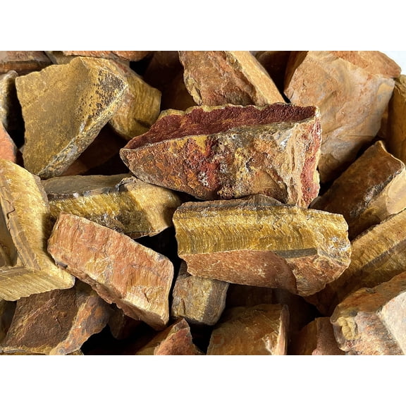 Raw Tiger Eye, Natural Tiger Eye Stone, Natural Rough Tiger Eye, Tiger Eye Rough, Tiger Eye Healing Crystal (Tiger Eye, 11 pounds)