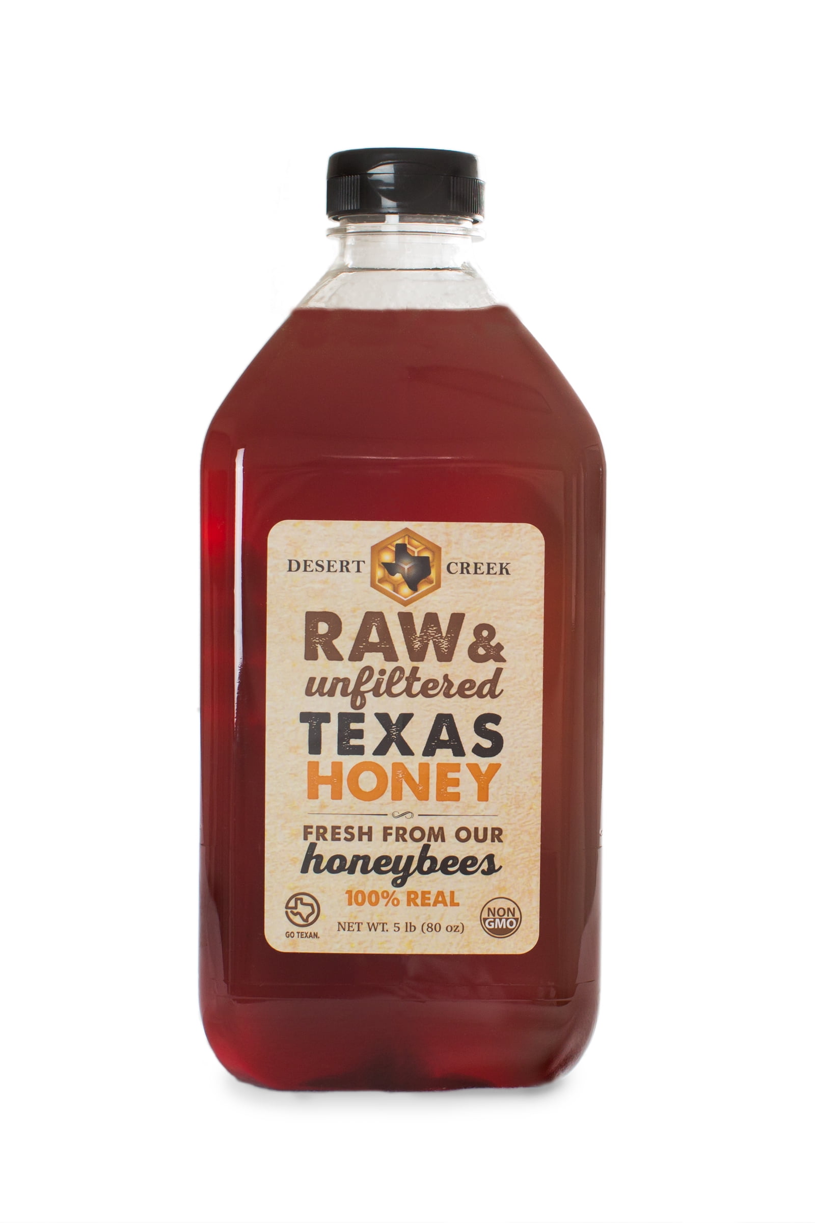 Walmart promo code:  Walmart Black Friday Deals 2025 - Desert Creek Honey Pure, Raw, Unfiltered, Unpasteurized Texas Honey, 5 lbs (80 oz), Non-GMO, Kosher