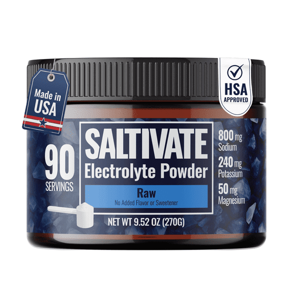 Pure Electrolyte Powder, No Added Flavor, Unsweetened, Raw Electrolytes, 90 Servings