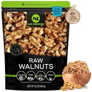 Nut Cravings Raw Walnuts Halves & Pieces, Unsalted, Shelled (32oz - 2 lbs)