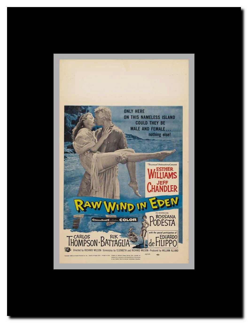 Raw Wind in Eden Framed Movie Poster