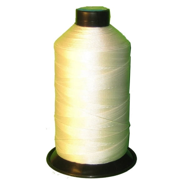 Raw white Bonded Nylon Sewing Thread T90 #92 1850 Yard for Outdoor, Upholstery, Leather