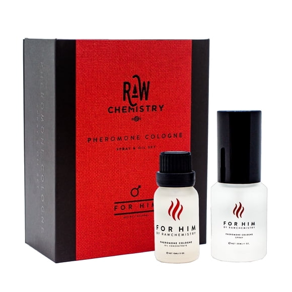 RawChemistry Pheromone Cologne Gift Set Bold, Extra Strength Formula