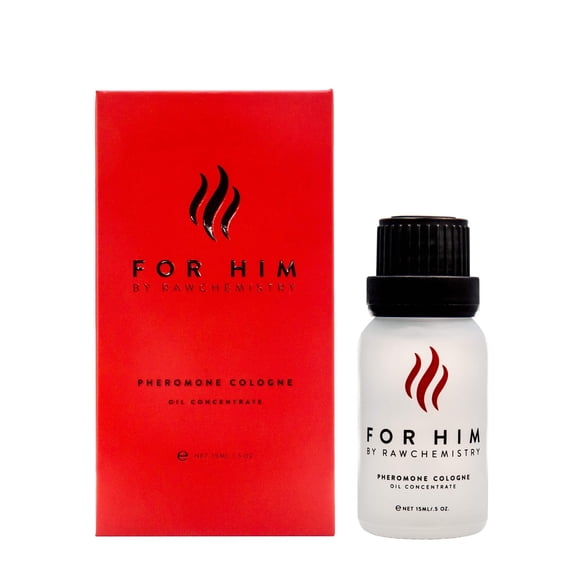 RawChemistry For Him Pheromone Infused Cologne Oil for Men, Mens Cologne with Pheromones, Raw Chemistry Fragrance for Him, .5 Fl Oz