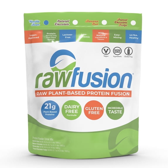RawFusion Raw Plant-Based Protein Fusion Vanilla Bean 4 08 lbs 1854 g