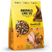 RawMix50 Premium Freeze-Dried Raw Cage-Free Chicken Recipe Dog Food, Protein Rich, Includes Kibble, Non-GMO, No Wheat or Corn, 4 lbs