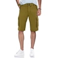 thumbnail image 1 of RawX Men's Belted Twill Tape Cargo Shorts, 1 of 4