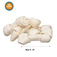 thumbnail image 1 of Rawhide Bones 5-6" | 50 Count - 100% Natural Bulk Bones from 123 Treats, 1 of 5