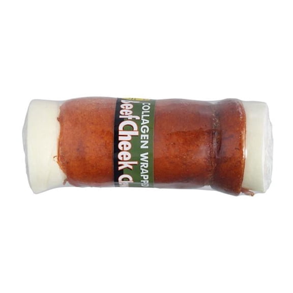 Rawhide Express 112347 5-6 in. Collagen Wrapped Beef Cheek Log Lennox Dog Treats