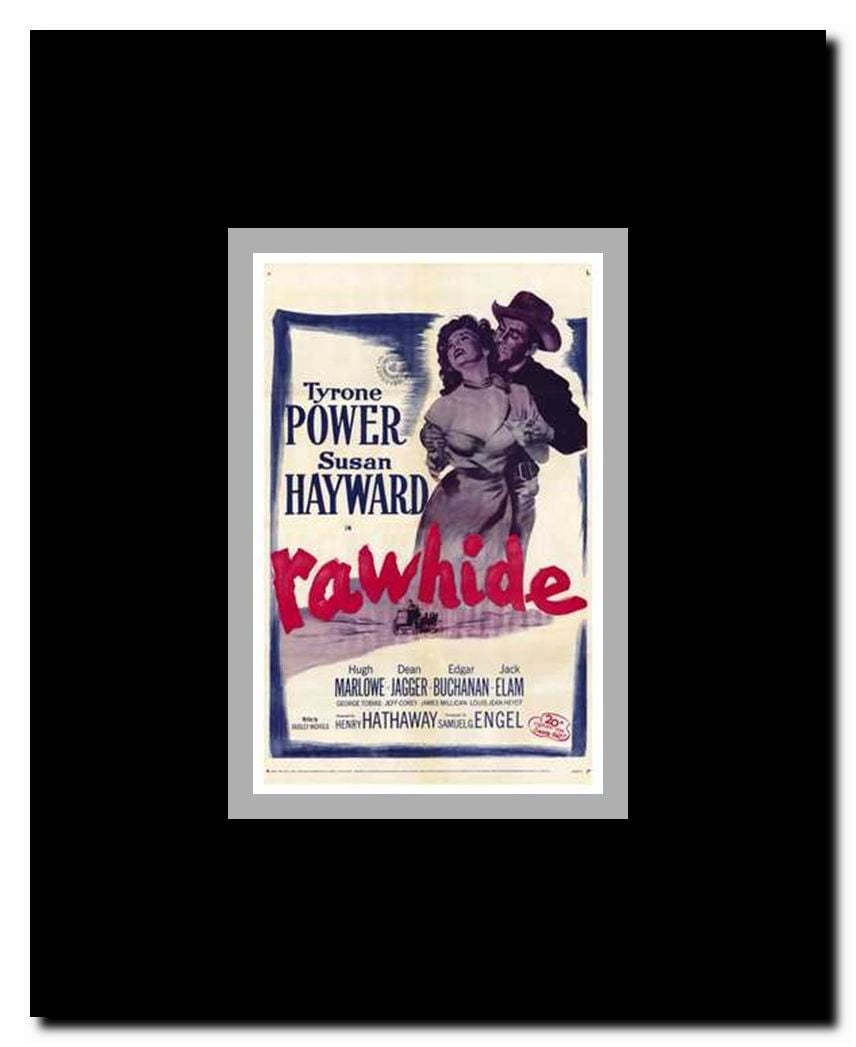 Rawhide Framed Movie Poster