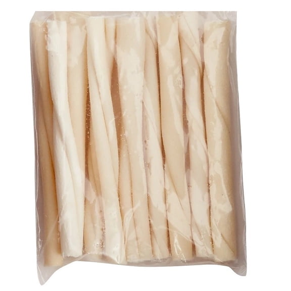 Rawhide Twist Bulk Pack Dog Chews All Natural 5" Dental Tooth and Gum Hygiene (10 Twists)