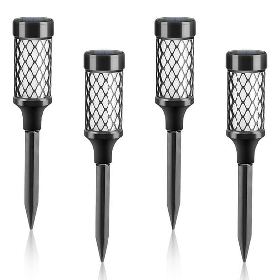 Rawiri Waterproof LED Garden Lights for Walkways, Lawns & Patios, 36.3x6.3cm Outdoor Solar Path Lights, 4-Pack