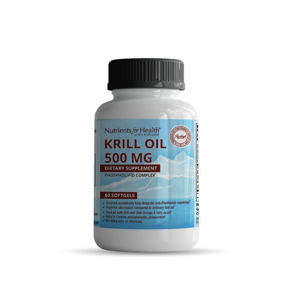 Rawleigh Premium Red Krill Oil: 60 Softgels